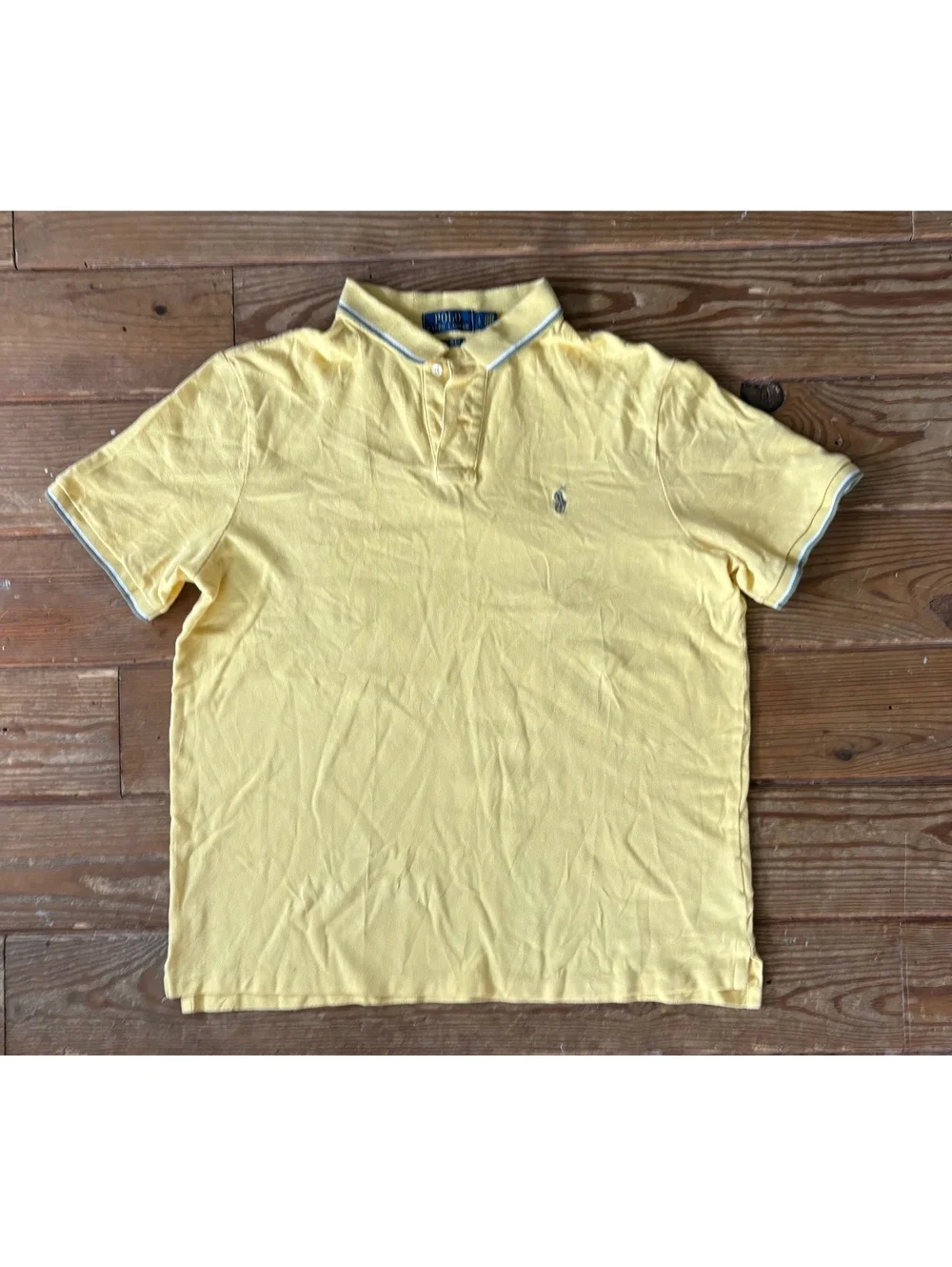 Polo Ralph Lauren Men’s Classic Fit Yellow Polo Shirt Size Large